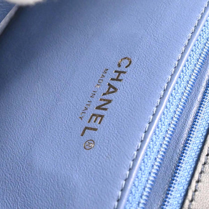 Chanel Navy Caviar Skin Filigree Flap Bag Shoulder Bag