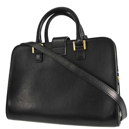 Saint Laurent Black Calfskin Baby Cabas 2way Shoulder Handbag