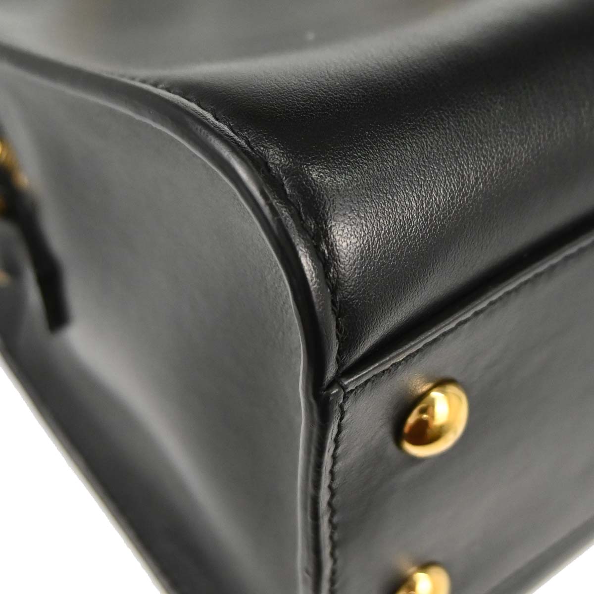 Saint Laurent Black Calfskin Baby Cabas 2way Shoulder Handbag