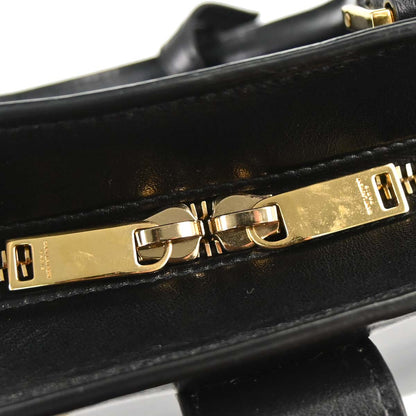 Saint Laurent Black Calfskin Baby Cabas 2way Shoulder Handbag