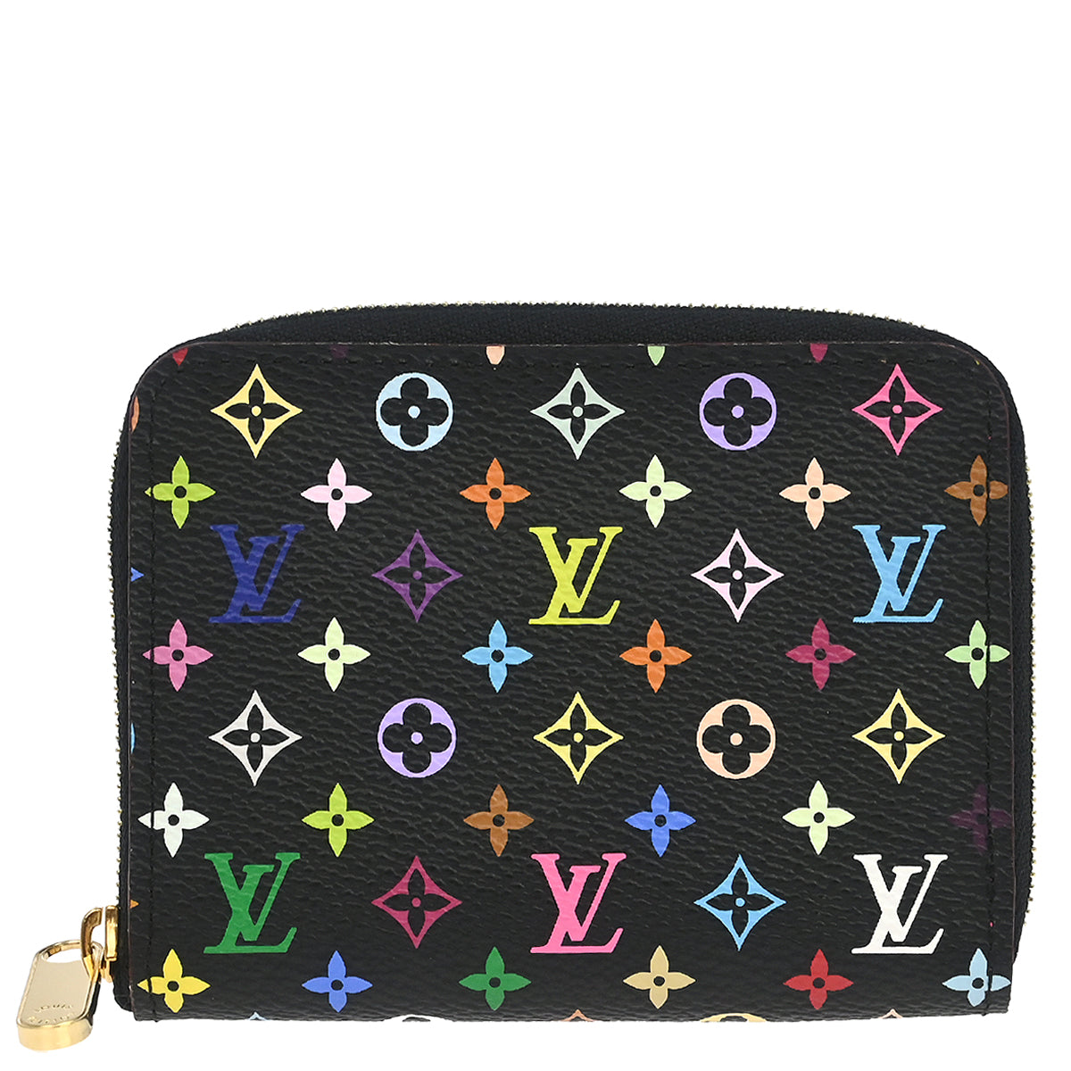 Louis Vuitton Black Multicolor Zippy Coin Purse Wallet M93740