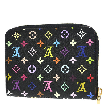 Louis Vuitton Black Multicolor Zippy Coin Purse Wallet M93740