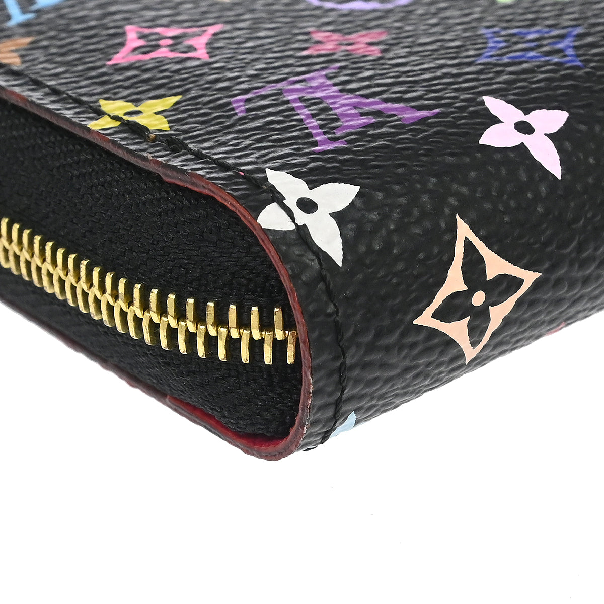 Louis Vuitton Black Multicolor Zippy Coin Purse Wallet M93740