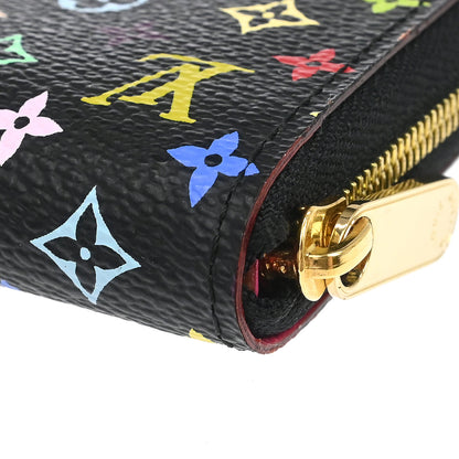 Louis Vuitton Black Multicolor Zippy Coin Purse Wallet M93740