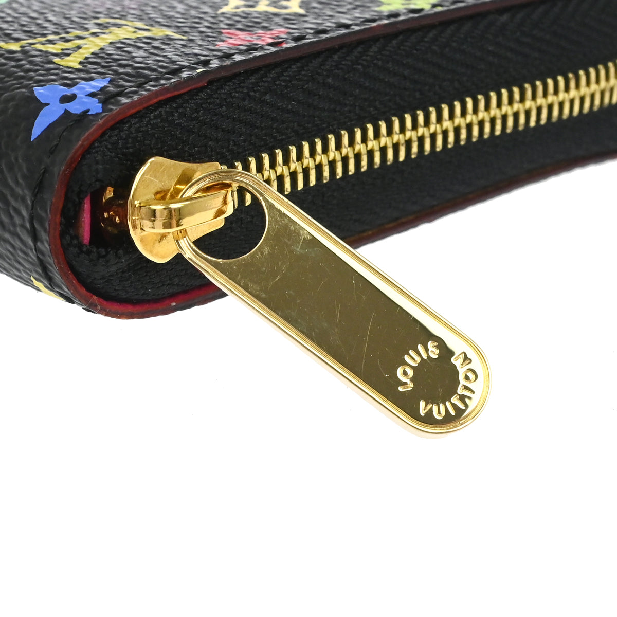 Louis Vuitton Black Multicolor Zippy Coin Purse Wallet M93740