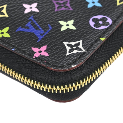 Louis Vuitton Black Multicolor Zippy Coin Purse Wallet M93740