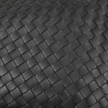 Bottega Veneta Black Lambskin Intrecciato Hobo Handbag