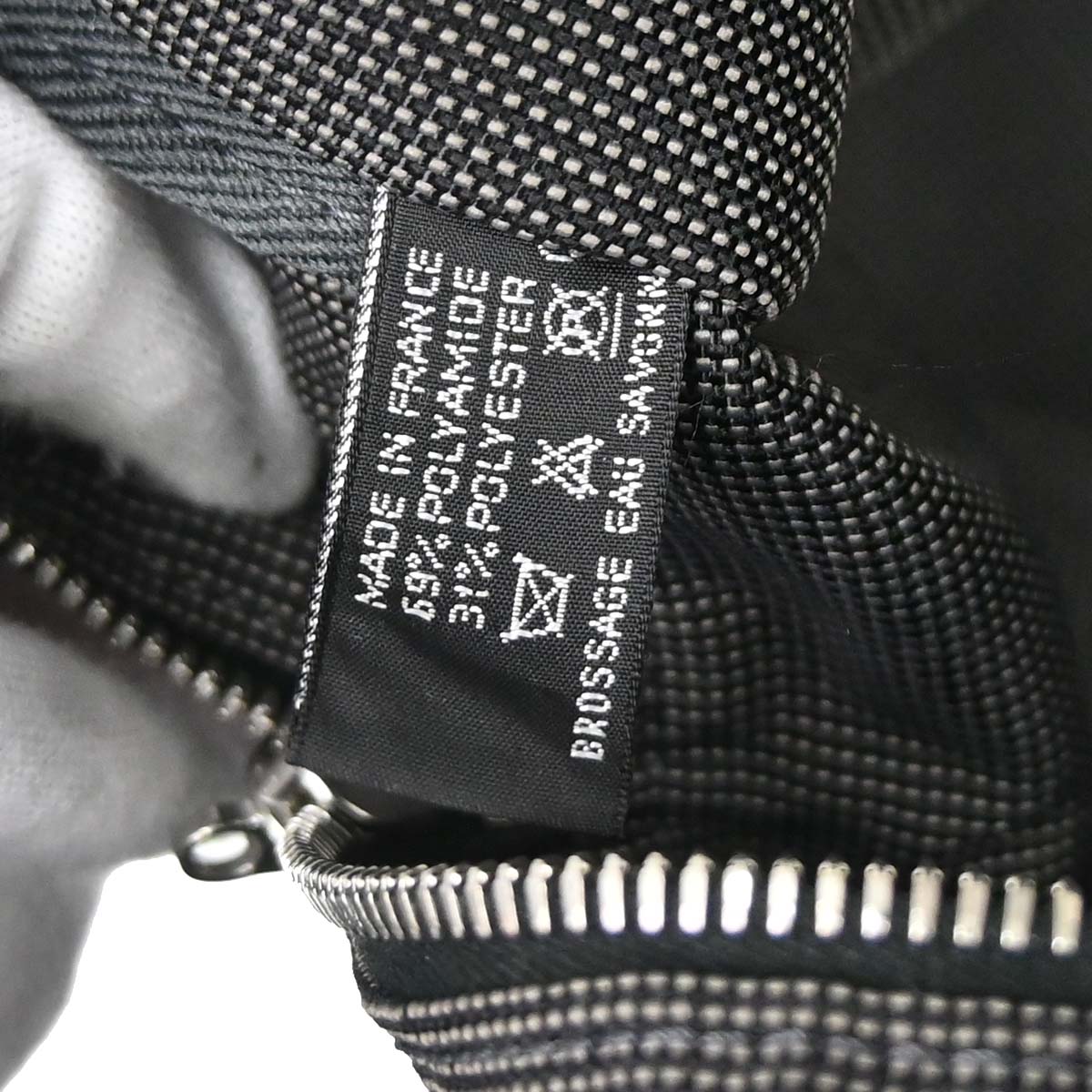 Hermes Gray Canvas Herline Tote GM Handbag