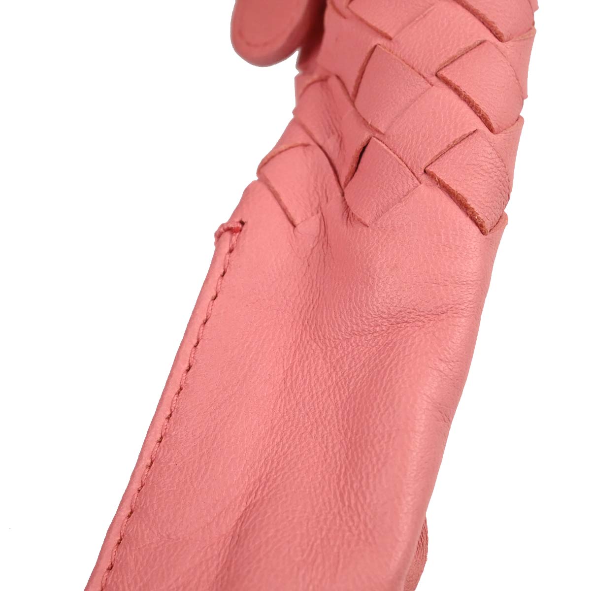Bottega Veneta Pink Lambskin Intrecciato Hobo Handbag