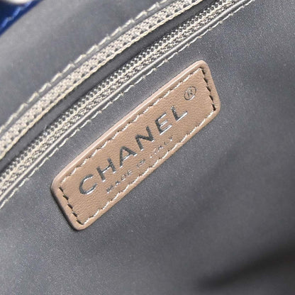 Chanel 2011 Navy Caviar Skin Grand Shopping Tote GST XL Chain Handbag
