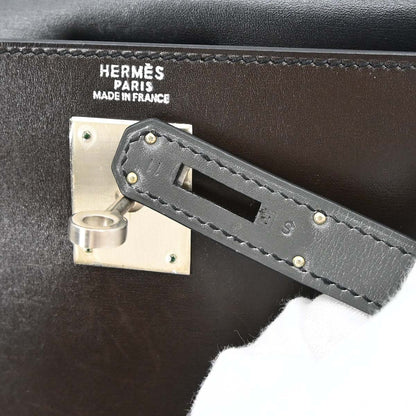Hermes Tricolor Box Calf Kelly 32 Sellier 2way Shoulder Handbag