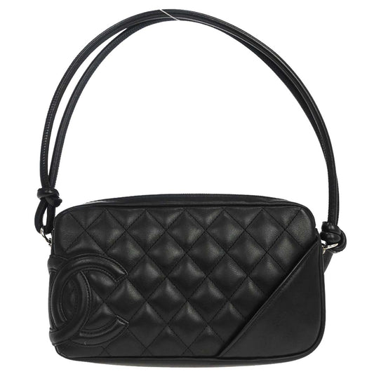 Chanel Black Calfskin Cambon Ligne Handbag