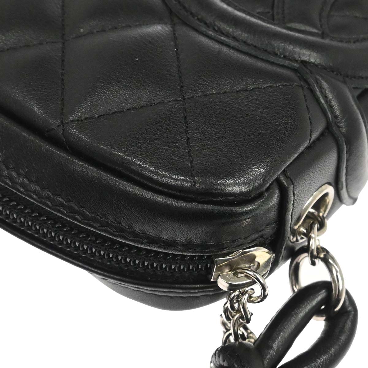 Chanel Black Calfskin Cambon Ligne Handbag