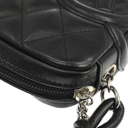 Chanel Black Calfskin Cambon Ligne Handbag