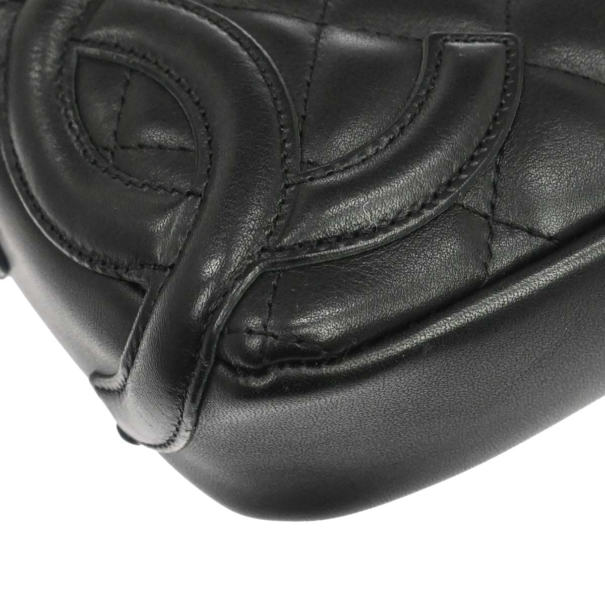 Chanel Black Calfskin Cambon Ligne Handbag