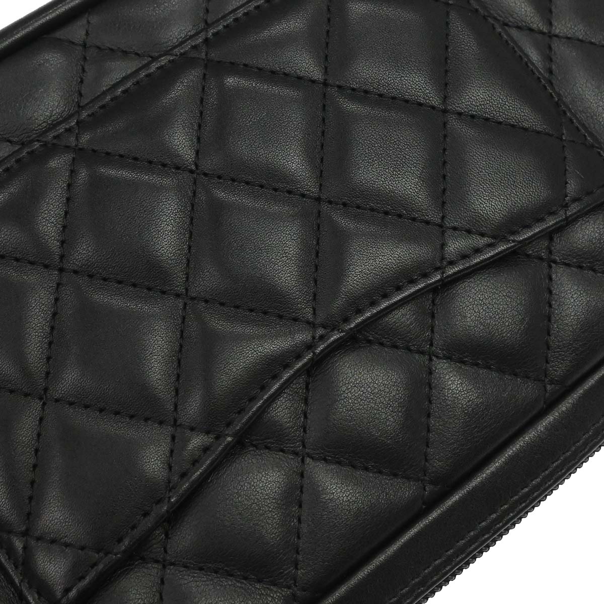Chanel Black Calfskin Cambon Ligne Handbag