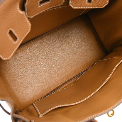 Hermes Gold Togo Birkin 25 Handbag