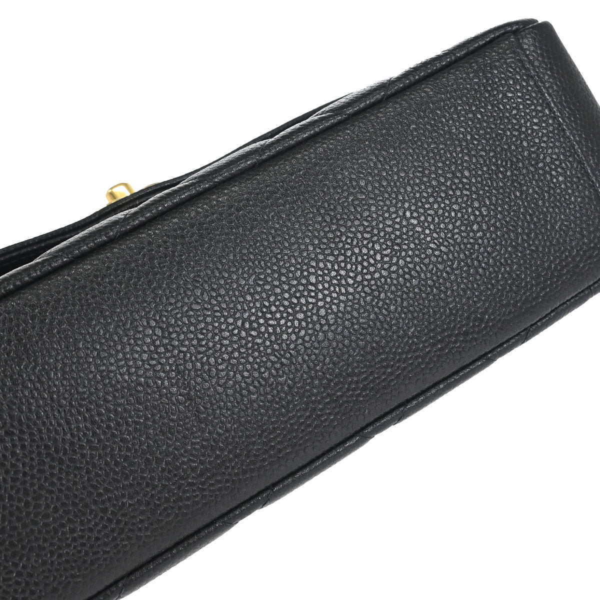 Chanel 1996-1997 Black Caviar Skin Medium Diana Shoulder Bag