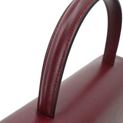 Cartier Bordeaux Leather Handbag