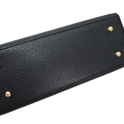 Gucci Black Pigskin Lady Lock 2way Shoulder Handbag
