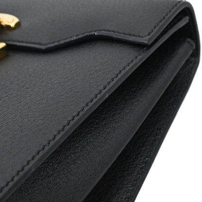 Gucci Black Pigskin Lady Lock 2way Shoulder Handbag