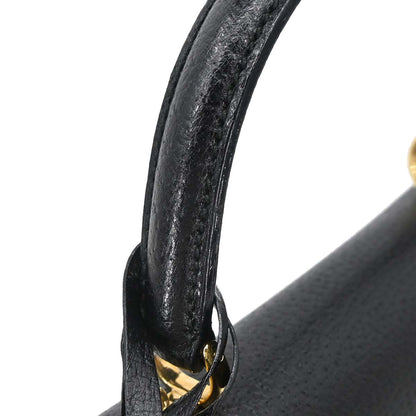 Gucci Black Pigskin Lady Lock 2way Shoulder Handbag