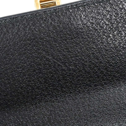 Gucci Black Pigskin Lady Lock 2way Shoulder Handbag