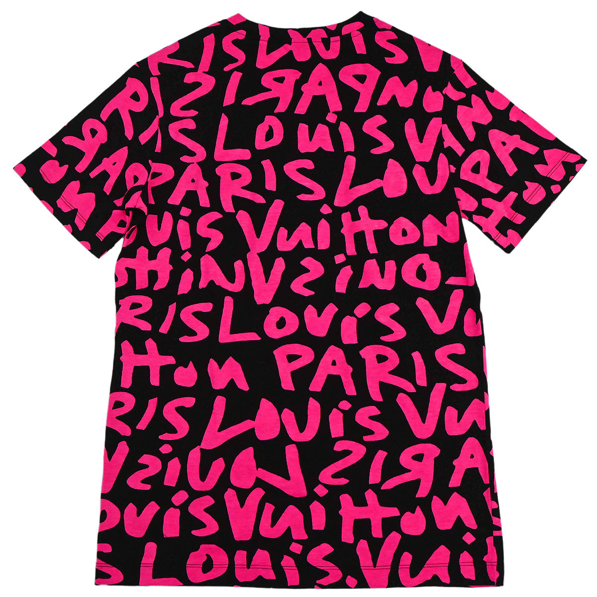 Louis Vuitton Graffiti Print T-shirt Pink #M