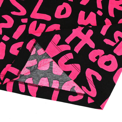 Louis Vuitton Graffiti Print T-shirt Pink #M