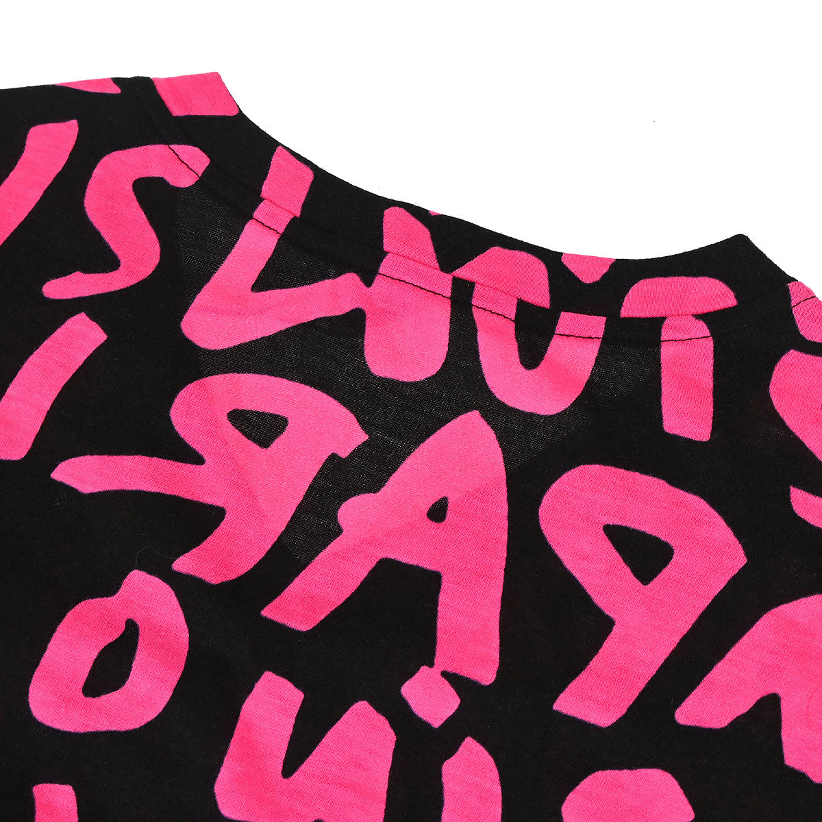 Louis Vuitton Graffiti Print T-shirt Pink #M