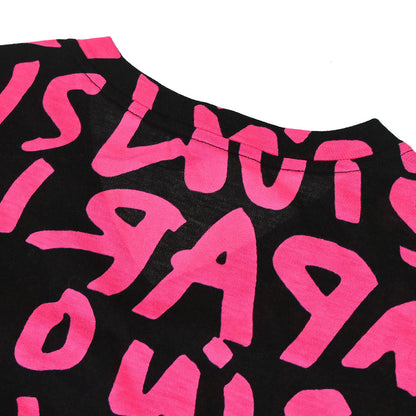 Louis Vuitton Graffiti Print T-shirt Pink #M