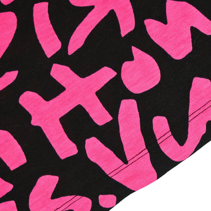 Louis Vuitton Graffiti Print T-shirt Pink #M