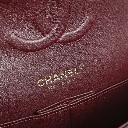 Chanel 2018-2019 Black Caviar Skin Medium Classic Double Flap Shoulder Bag