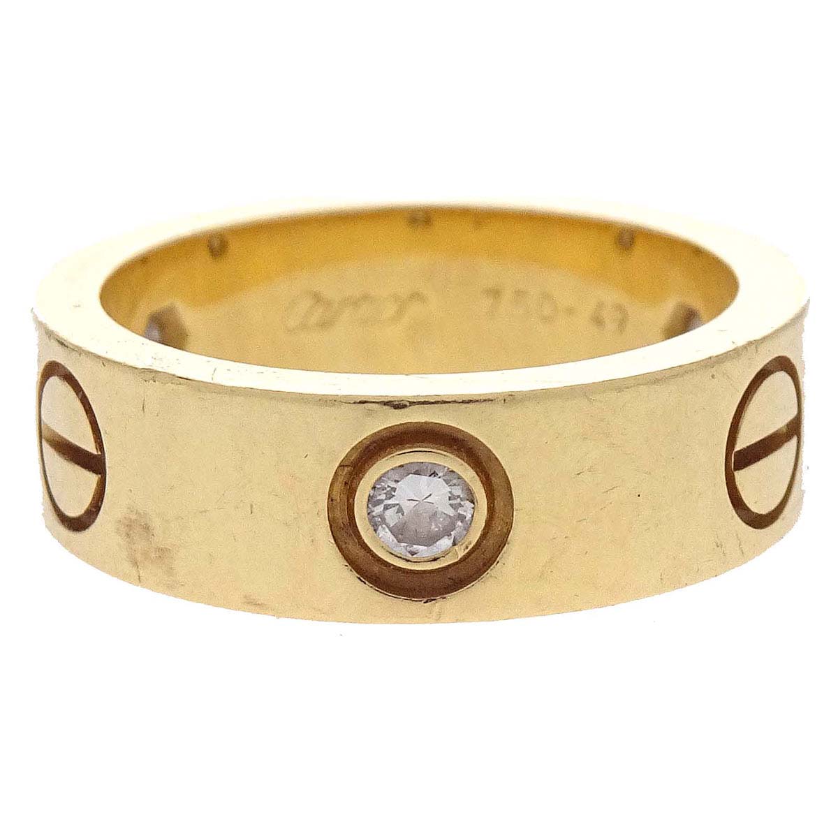 Cartier Love Ring 750 Diamond LO2009 #49 Jewelry