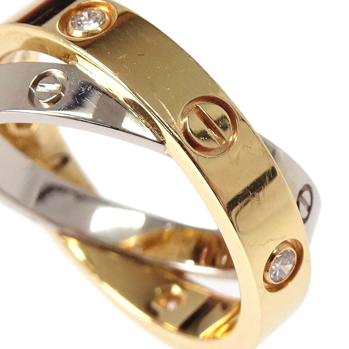 Cartier Be Love Ring Au750 6P Diamond #48 ATT550