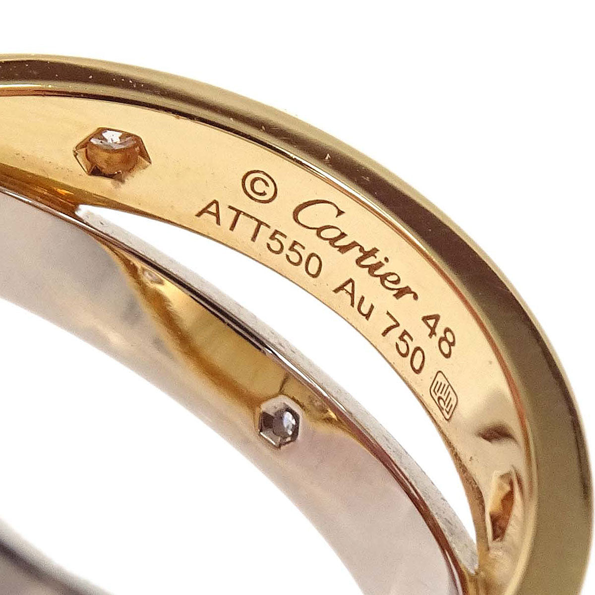 Cartier Be Love Ring Au750 6P Diamond #48 ATT550