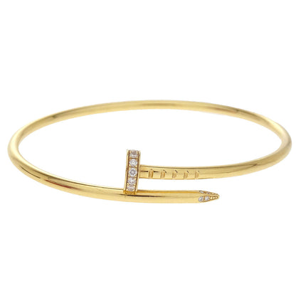 Cartier Juste Un Clou Small Bracelet #16 QTV359 Au750 Diamond Jewelry