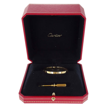 Cartier Love Bracelet Bangle Small 982BOW Au750 Diamond #16 Jewelry