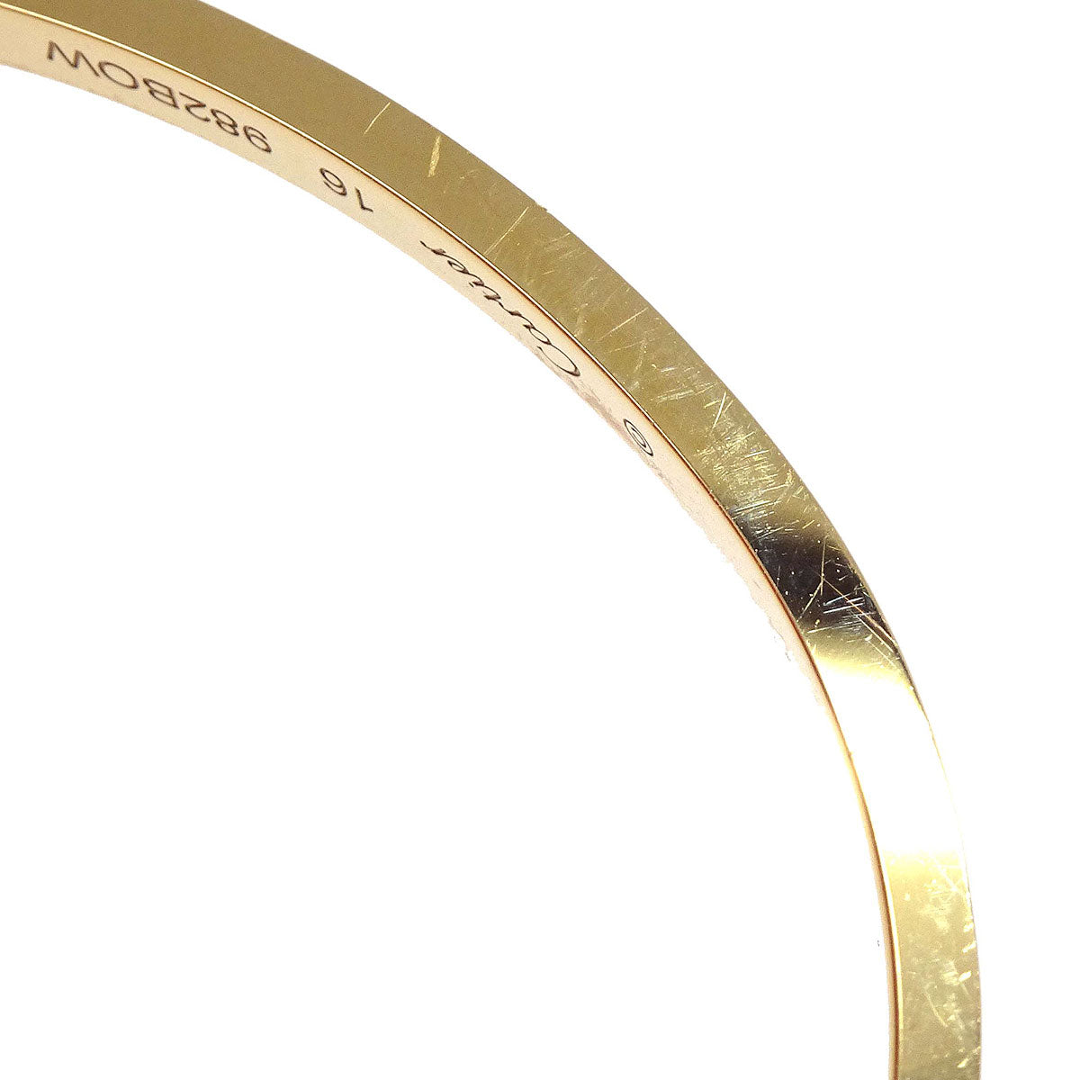 Cartier Love Bracelet Bangle Small 982BOW Au750 Diamond #16 Jewelry