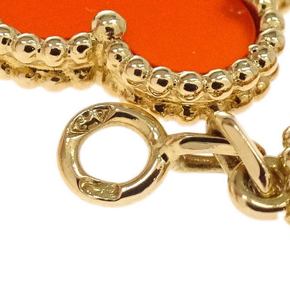 Van Cleef & Arpels Alhambra 5P Bracelet Carnelian Gold 750 Jewelry