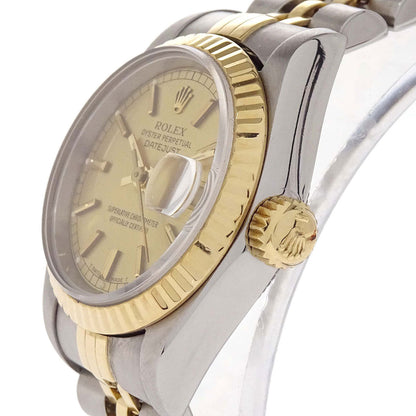 Rolex Oyster Perpetual Datejust 26mm Ref.69173 Watch SS 18KYG