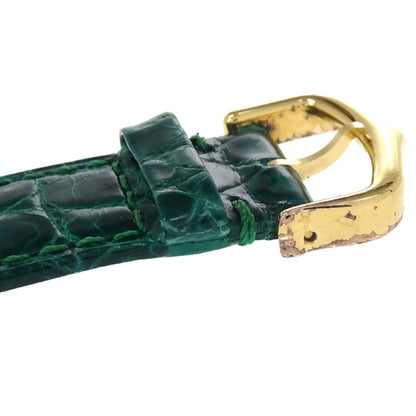 Cartier * Must Tank LM 23mm Ref.681006 Quartz Watch SV925 Crocodile