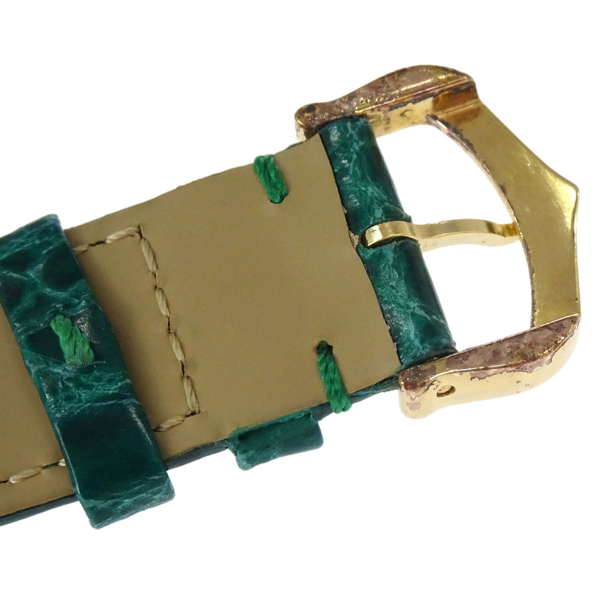 Cartier * Must Tank LM 23mm Ref.681006 Quartz Watch SV925 Crocodile