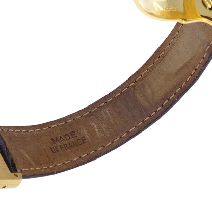 Cartier * Must Tank LM Ref.58407 Quartz Watch SV925 Crocodile