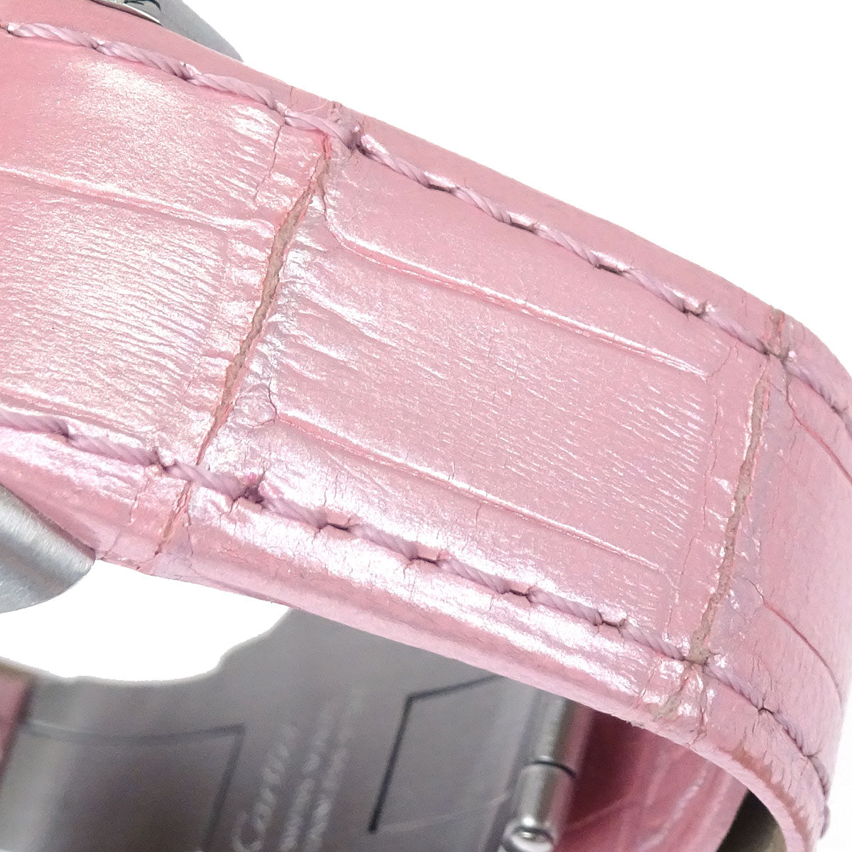Cartier * Santos 100 MM 33mm Ref.2878 Self-winding Watch SS Alligator