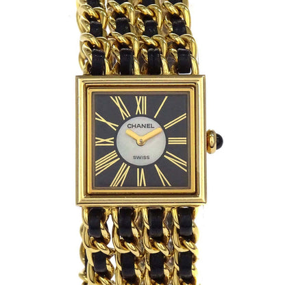 Chanel Mademoiselle Watch 22mm Quartz Leather 18KYG