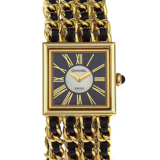 Chanel Mademoiselle Watch 22mm Quartz Leather 18KYG
