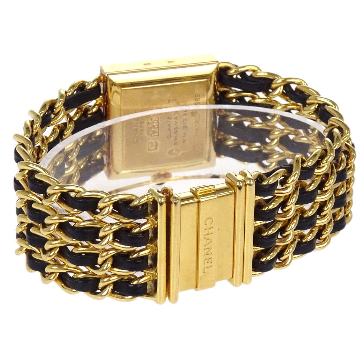 Chanel Mademoiselle Watch 22mm Quartz Leather 18KYG