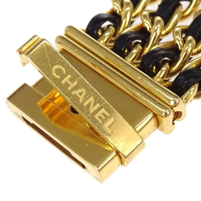 Chanel Mademoiselle Watch 22mm Quartz Leather 18KYG