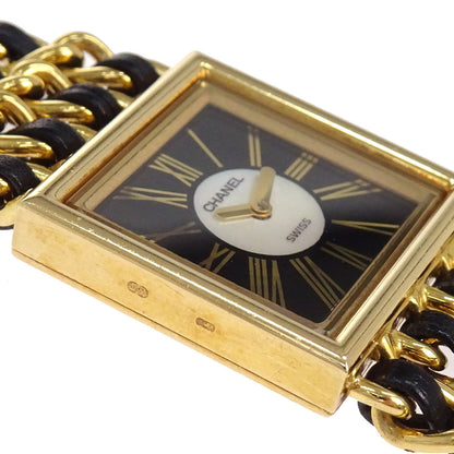 Chanel Mademoiselle Watch 22mm Quartz Leather 18KYG